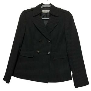 Tahari Women’s Black White Pinstriped Blazer Size 2P